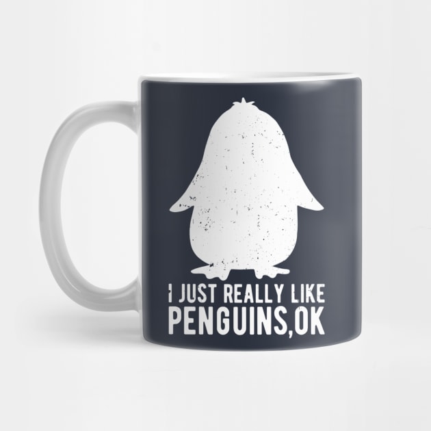 Retro vintage I Just Really Like Penguins OK Animal Lover by Gaming champion